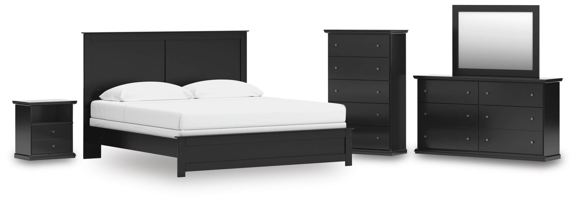 Maribel  Panel Bed, Dresser, Mirror, Chest And Nightstand Signature Design by Ashley®