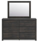 Delmorta  Panel Bed, Dresser And Mirror Signature Design by Ashley®