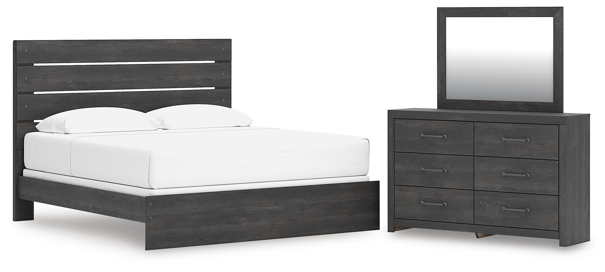 Delmorta  Panel Bed, Dresser And Mirror Signature Design by Ashley®