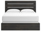Delmorta  Panel Bed, Dresser, Mirror, Chest And Nightstand