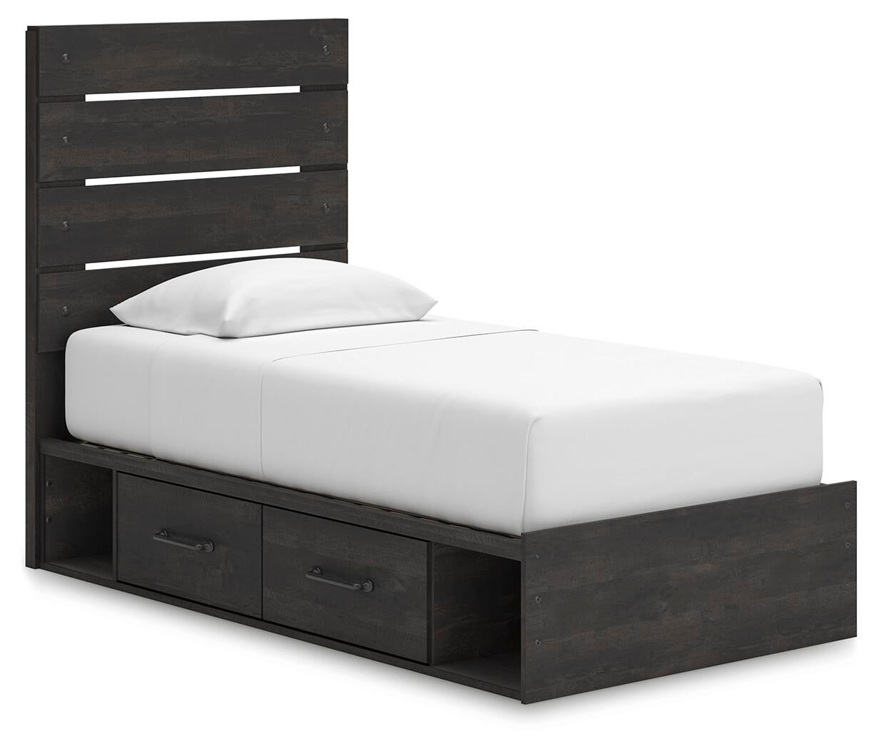 Delmorta  Panel Storage Bed, Dresser, Mirror, Chest And Nightstand