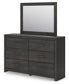 Delmorta  Panel Storage Bed, Dresser And Mirror Signature Design by Ashley®