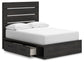 Delmorta  Panel Storage Bed, Dresser And Mirror Signature Design by Ashley®