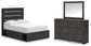 Delmorta  Panel Storage Bed, Dresser And Mirror Signature Design by Ashley®