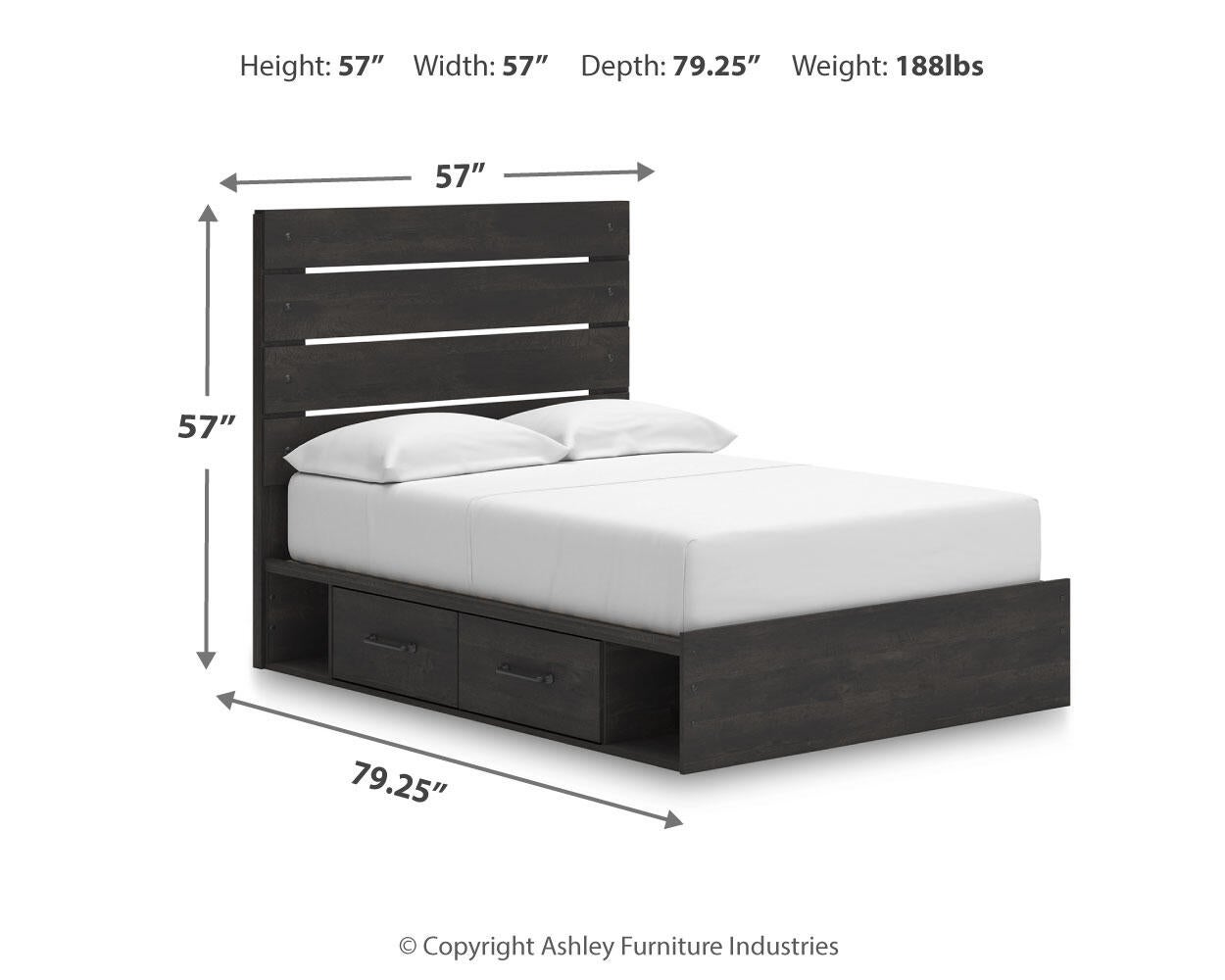 Delmorta  Panel Storage Bed, Dresser And Mirror Signature Design by Ashley®