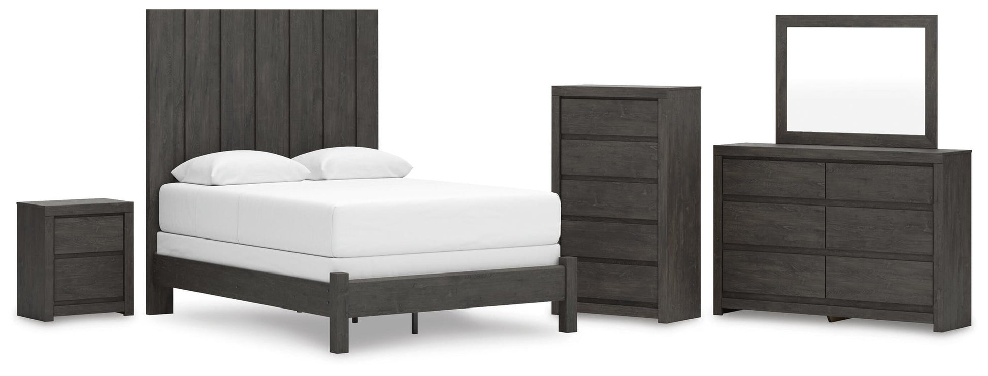Parlayon  Panel Bed, Dresser, Mirror, Chest And Nightstand Signature Design by Ashley®