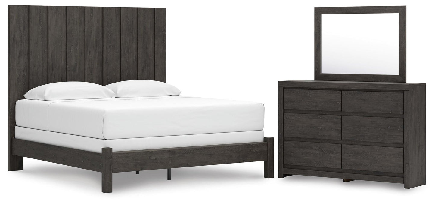 Parlayon  Panel Bed, Dresser And Mirror Signature Design by Ashley®