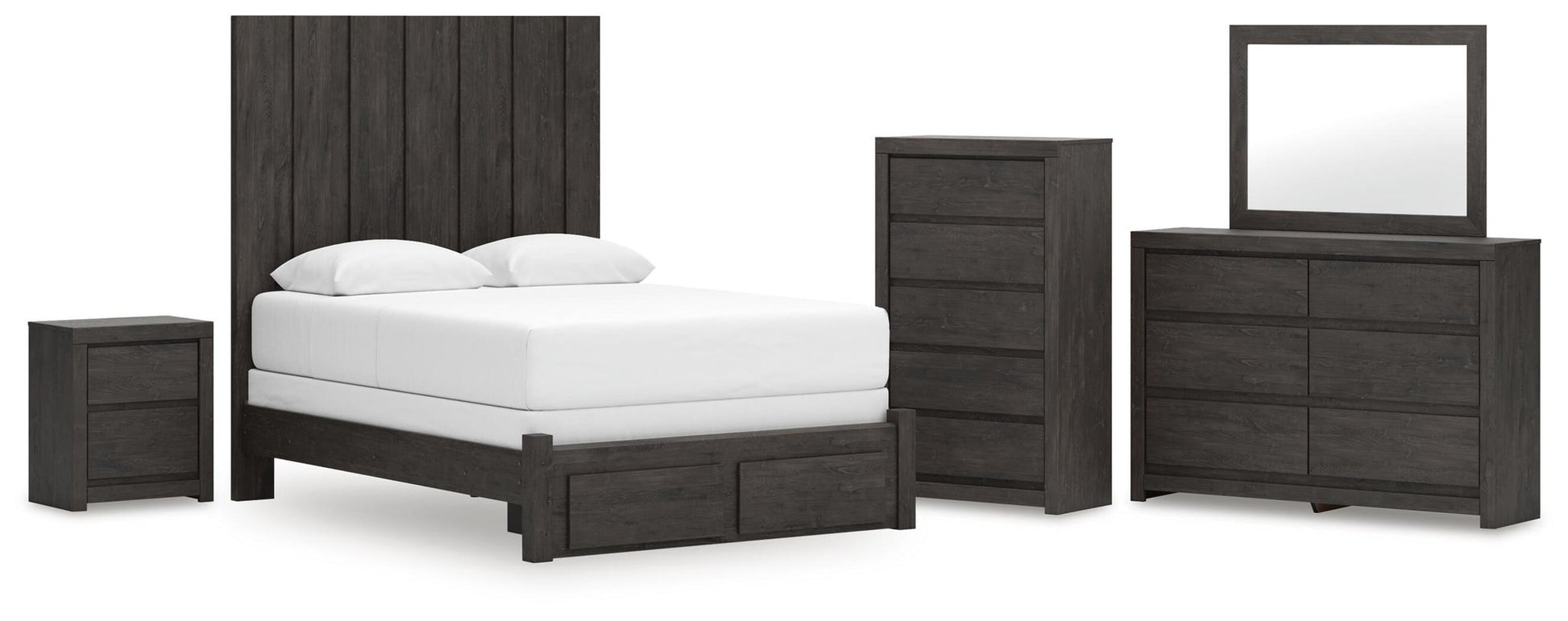 Parlayon  Panel Storage Bed, Dresser, Mirror, Chest And Nightstand Signature Design by Ashley®