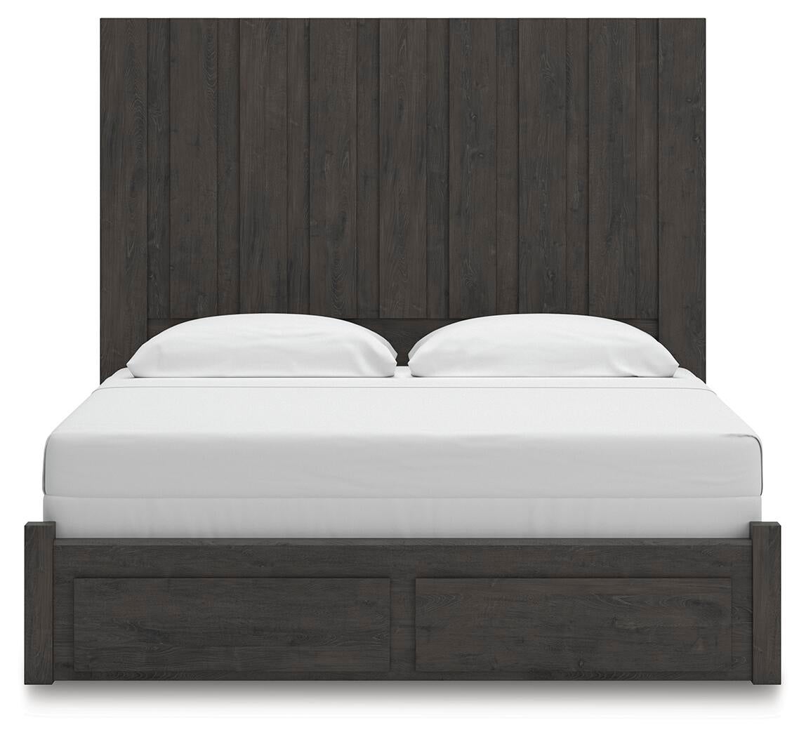 Parlayon  Panel Storage Bed, Dresser, Mirror And Nightstand Signature Design by Ashley®