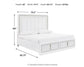 Chalanna  Upholstered Storage Bed, Dresser And Mirror Signature Design by Ashley®