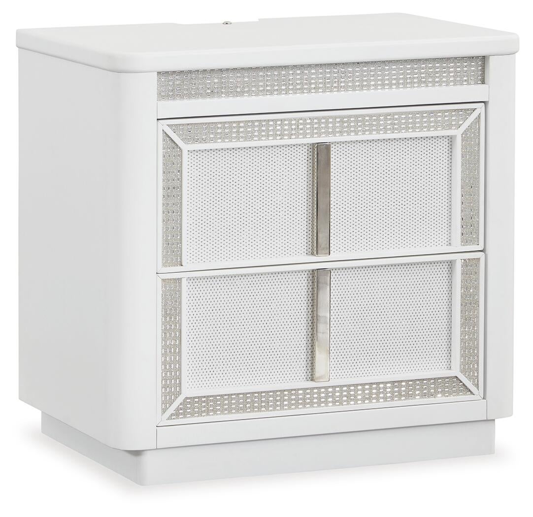 Chalanna California  Upholstered Storage Bed, Dresser, Mirror And Nightstand Signature Design by Ashley®