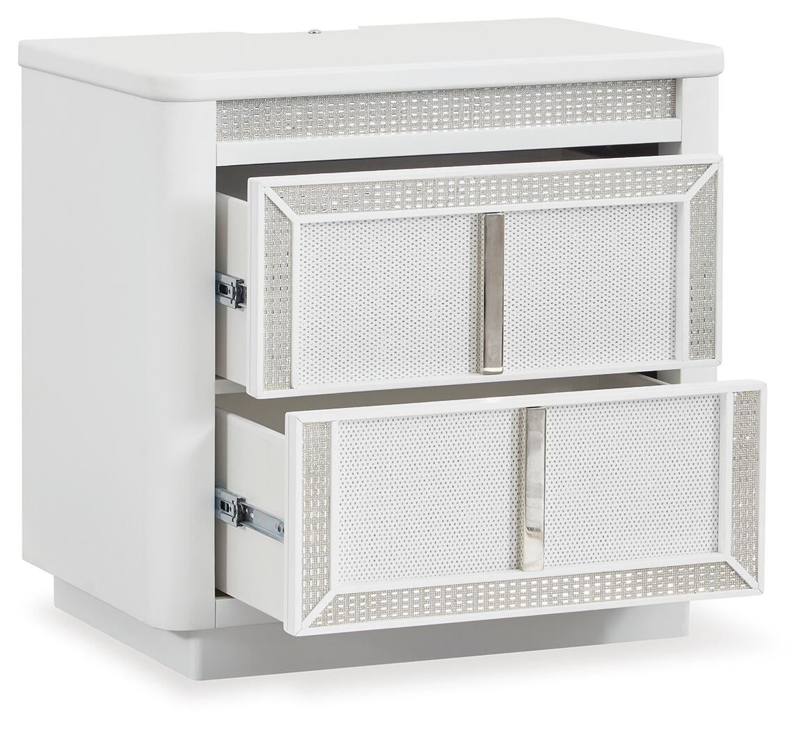 Chalanna California  Upholstered Storage Bed, Dresser, Mirror And Nightstand Signature Design by Ashley®