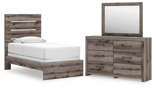 Graystorm  Panel Bed, Dresser And Mirror Signature Design by Ashley®