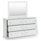 Bostwick Shoals  Panel Bed, Dresser And Mirror