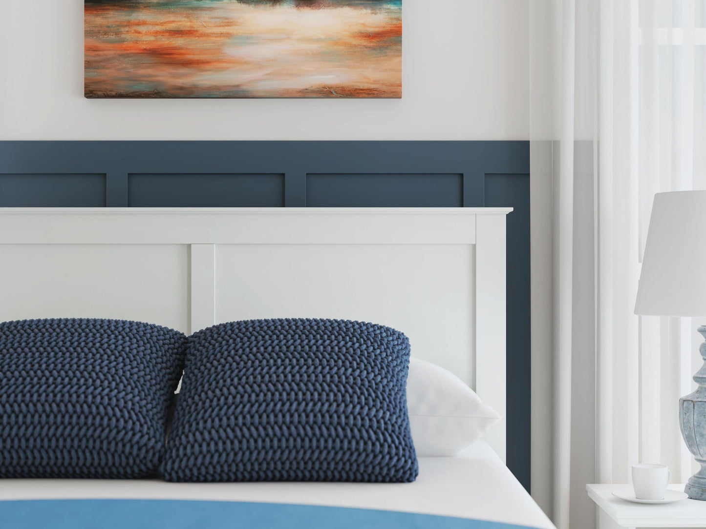 Bostwick Shoals  Panel Bed, Dresser And Mirror
