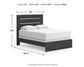 Delmorta  Panel Bed, Dresser And Mirror