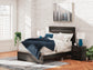 Delmorta  Panel Bed, Dresser And Mirror