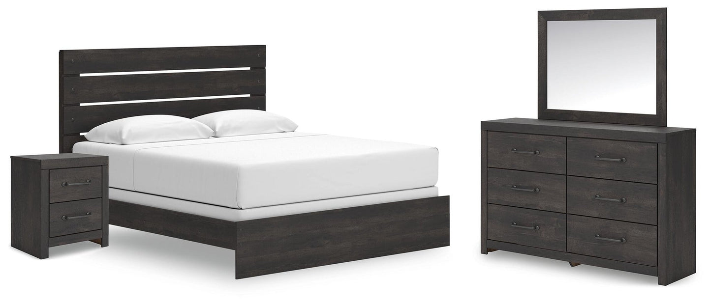 Delmorta  Panel Bed, Dresser, Mirror And Nightstand Signature Design by Ashley®