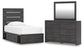 Delmorta  Panel Storage Bed, Dresser And Mirror Signature Design by Ashley®