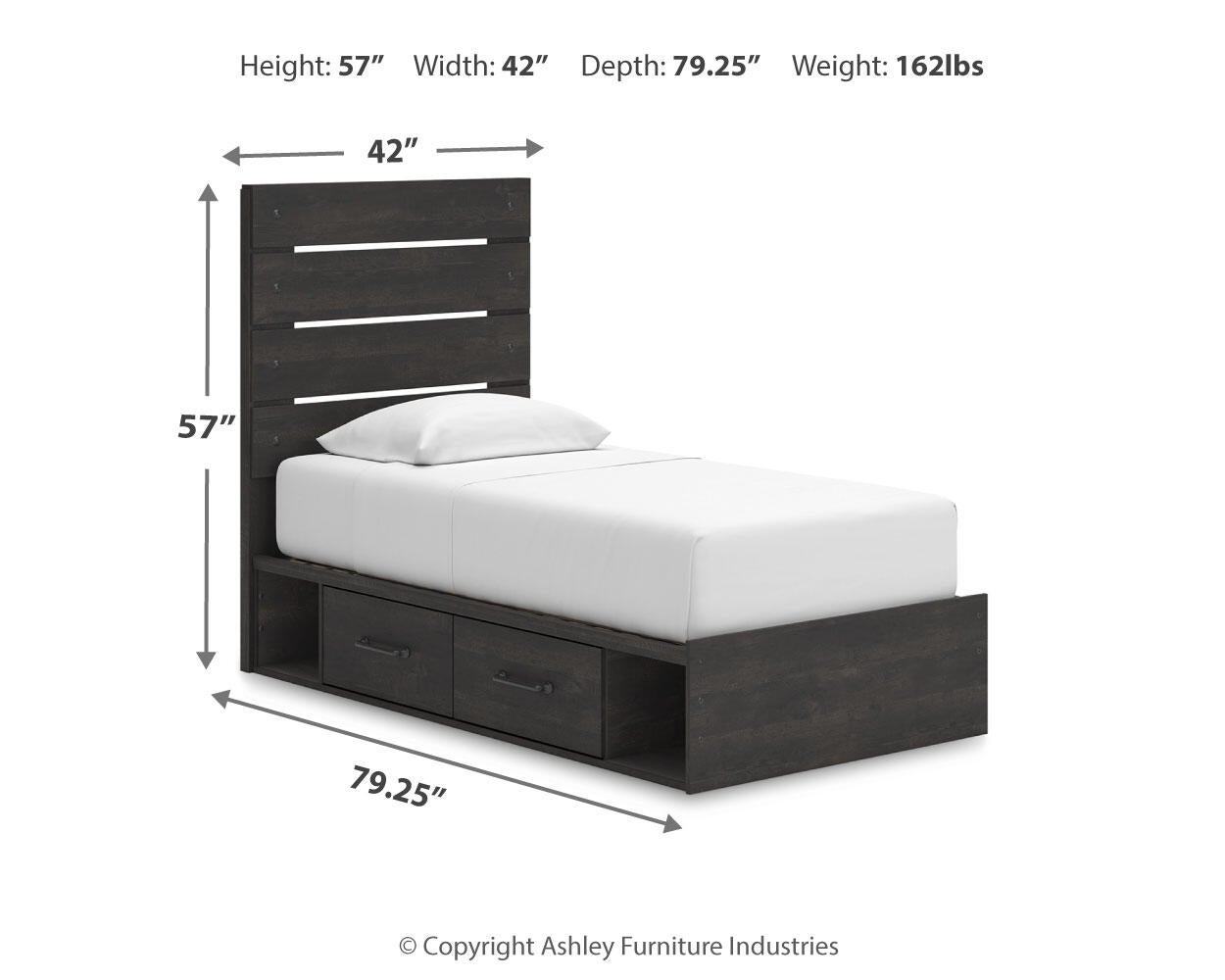 Delmorta  Panel Storage Bed, Dresser And Mirror Signature Design by Ashley®
