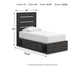Delmorta  Panel Storage Bed, Dresser And Mirror Signature Design by Ashley®