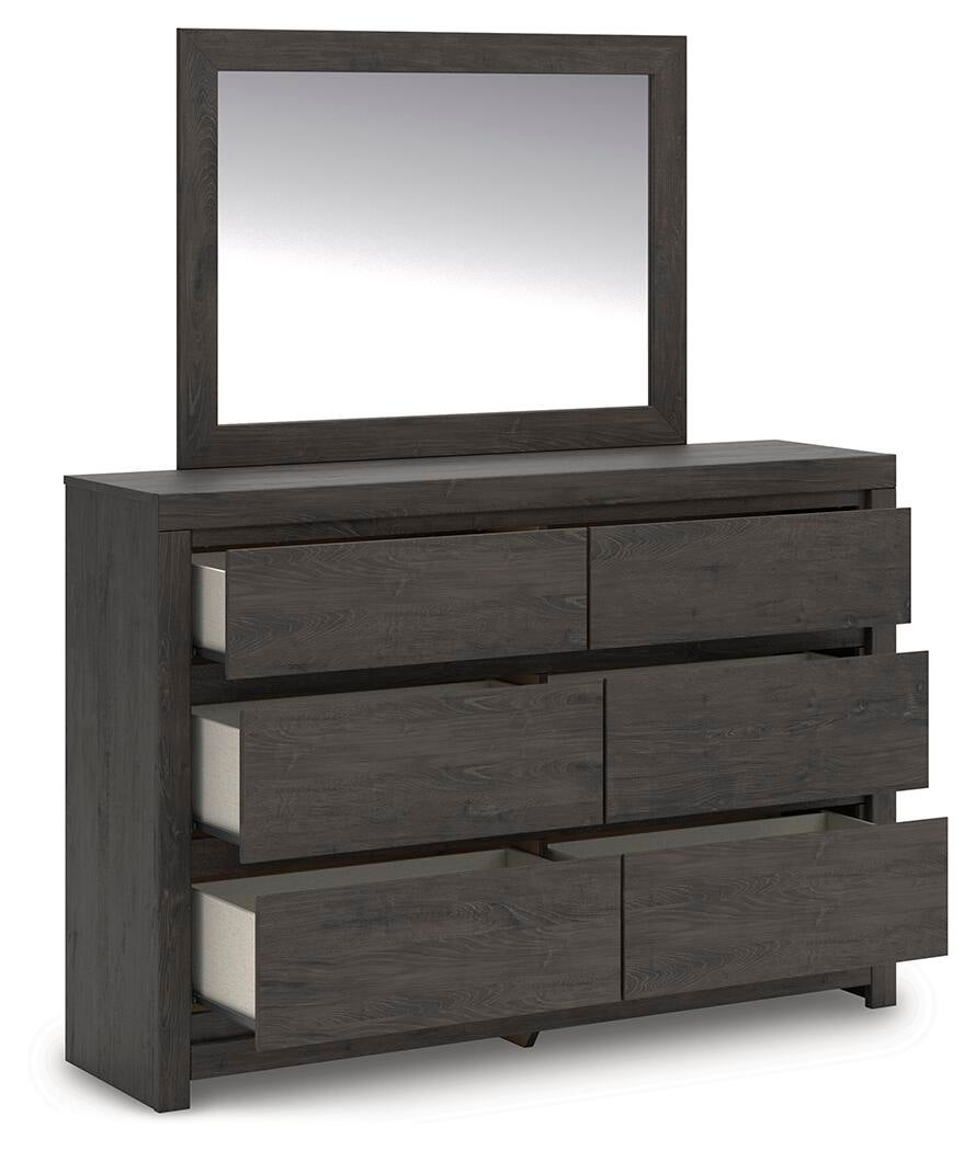 Parlayon  Panel Bed, Dresser And Mirror Signature Design by Ashley®
