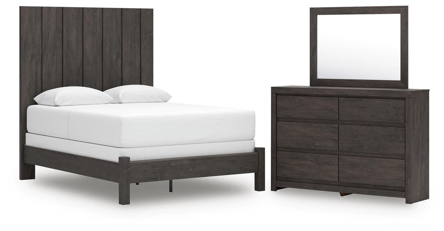 Parlayon  Panel Bed, Dresser And Mirror Signature Design by Ashley®