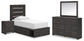 Delmorta  Panel Bed With Storage, Dresser, Mirror And Nightstand Signature Design by Ashley®