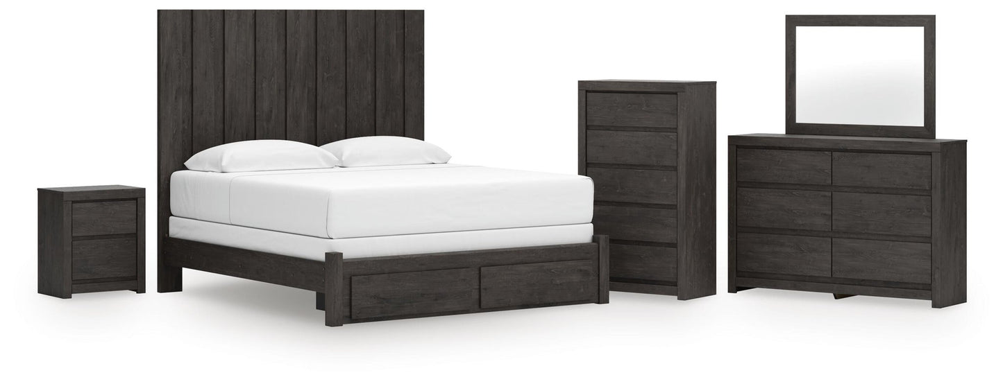 Parlayon  Panel Storage Bed, Dresser, Mirror, Chest And Nightstand Signature Design by Ashley®