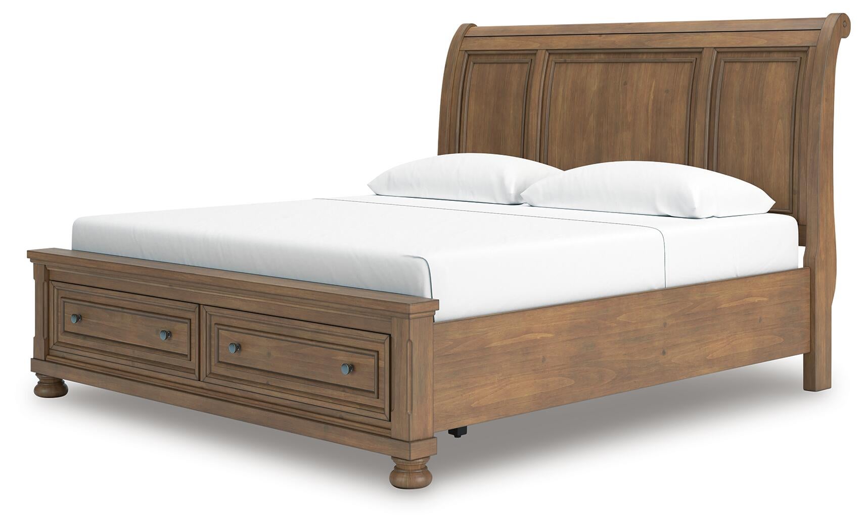 Vandenmore  Storage Sleigh Bed With Mirrored Dresser Signature Design by Ashley®