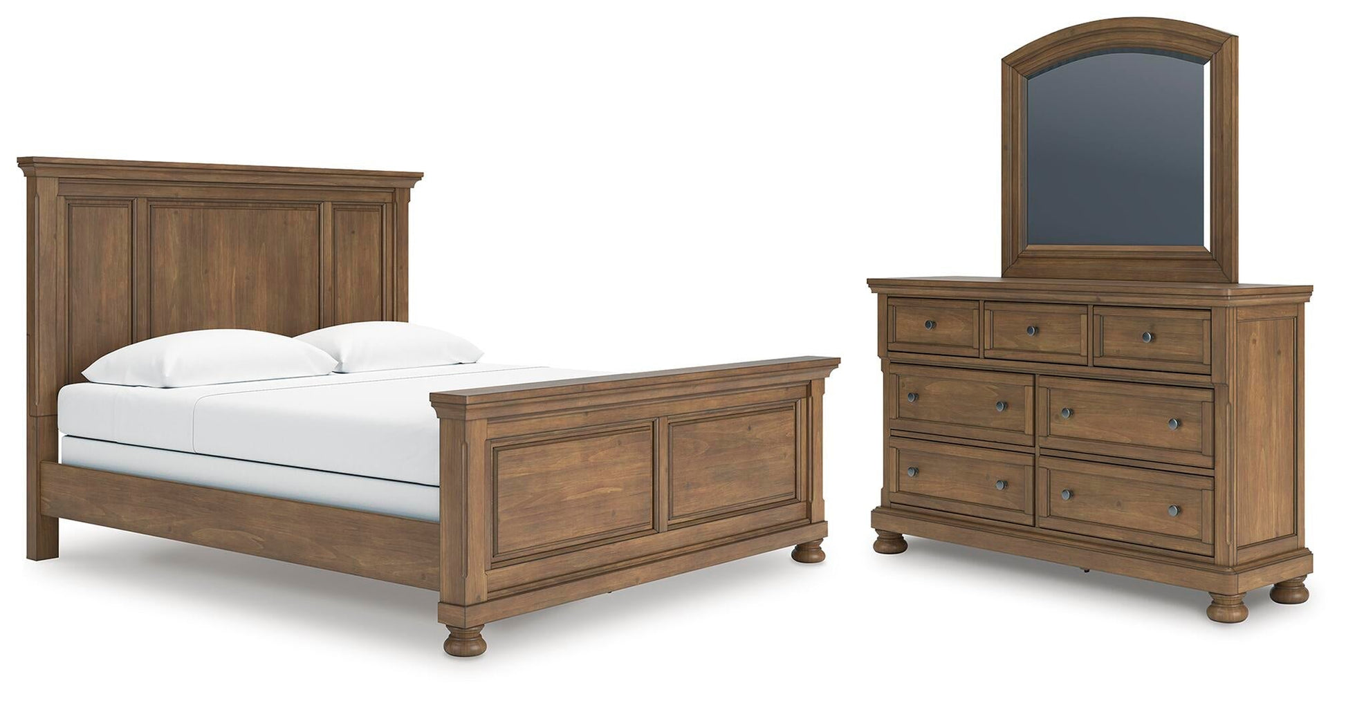 Vandenmore  Panel Bed With Mirrored Dresser Signature Design by Ashley®