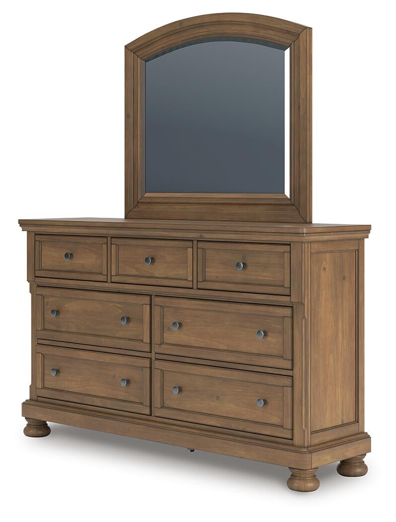 Vandenmore  Panel Bed With Mirrored Dresser Signature Design by Ashley®