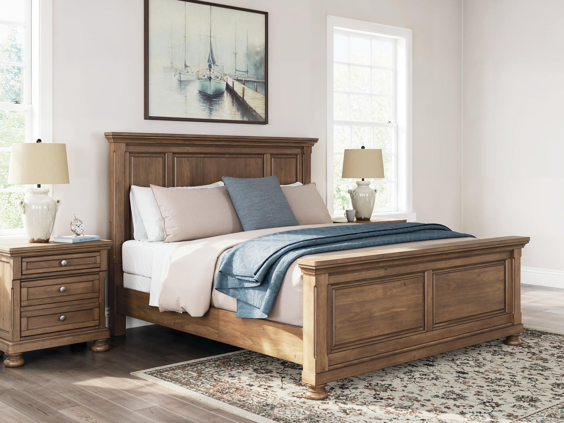 Vandenmore  Panel Bed With Mirrored Dresser Signature Design by Ashley®