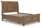 Vandenmore  Storage Sleigh Bed With Mirrored Dresser, Chest And Nightstand