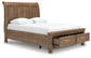 Vandenmore  Storage Sleigh Bed With Mirrored Dresser And Nightstand Signature Design by Ashley®