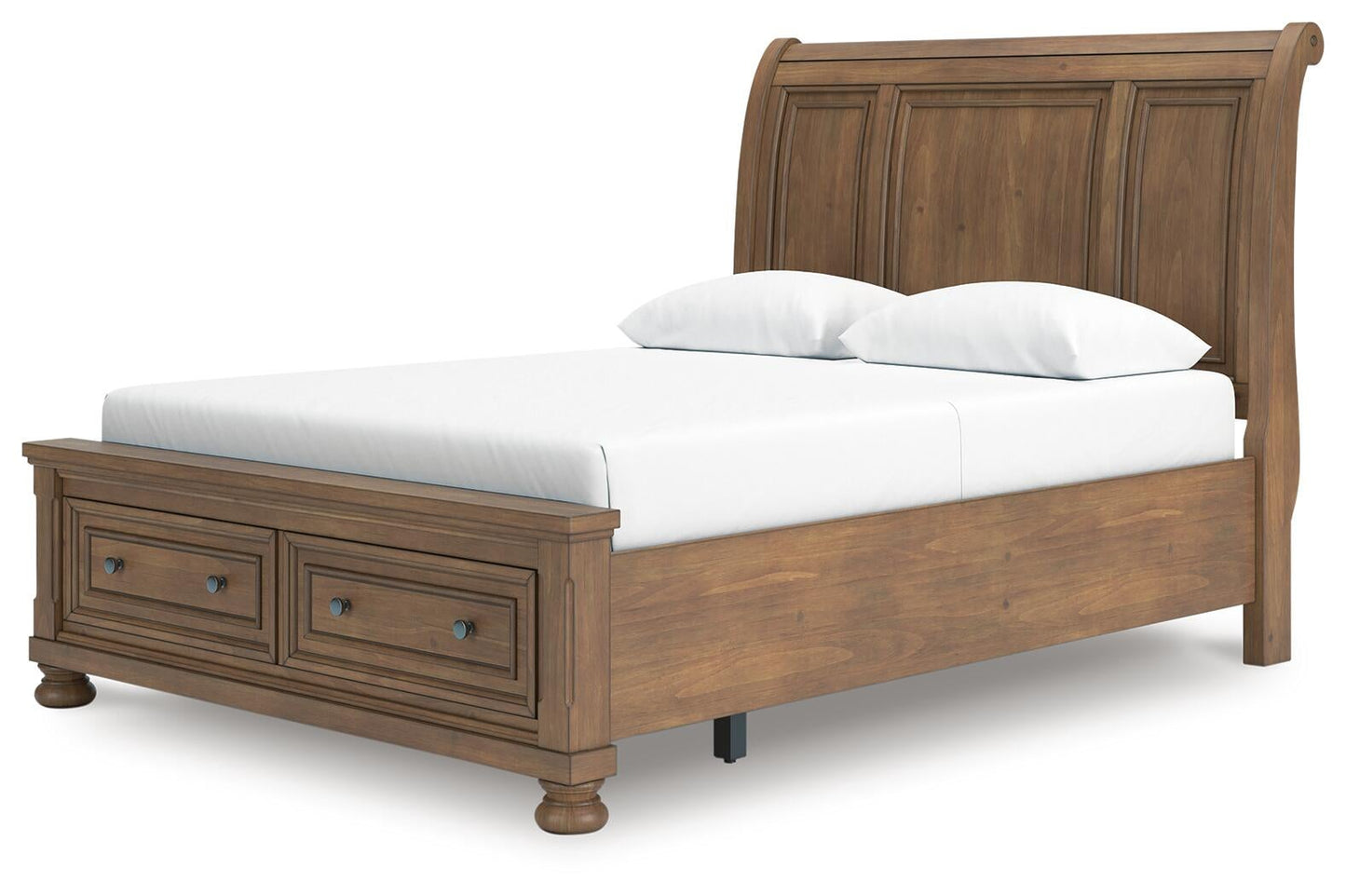 Vandenmore  Storage Sleigh Bed With Mirrored Dresser And Nightstand Signature Design by Ashley®