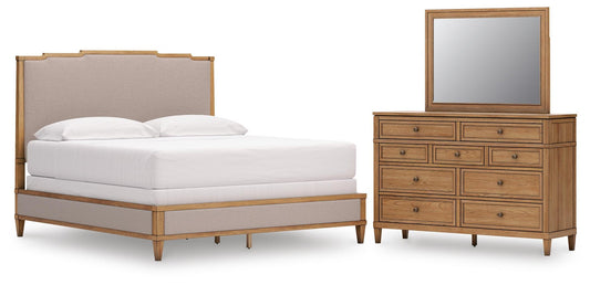 Sharlance  Upholstered Panel Bed, Dresser And Mirror Signature Design by Ashley®