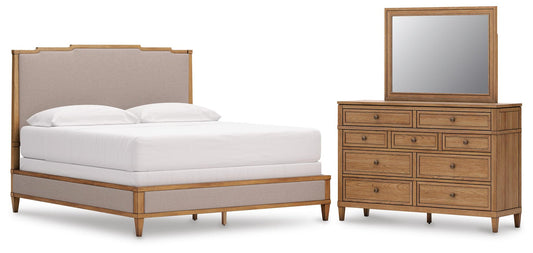 Sharlance California  Upholstered Panel Bed, Dresser And Mirror Signature Design by Ashley®