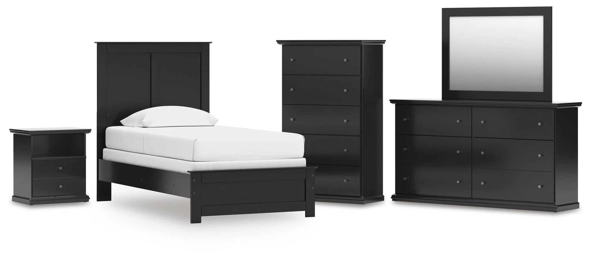 Maribel  Panel Bed, Dresser, Mirror, Chest And Nightstand Signature Design by Ashley®