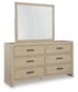 Calmoro California  Bookcase Bed With Mirrored Dresser And Nightstand Signature Design by Ashley®
