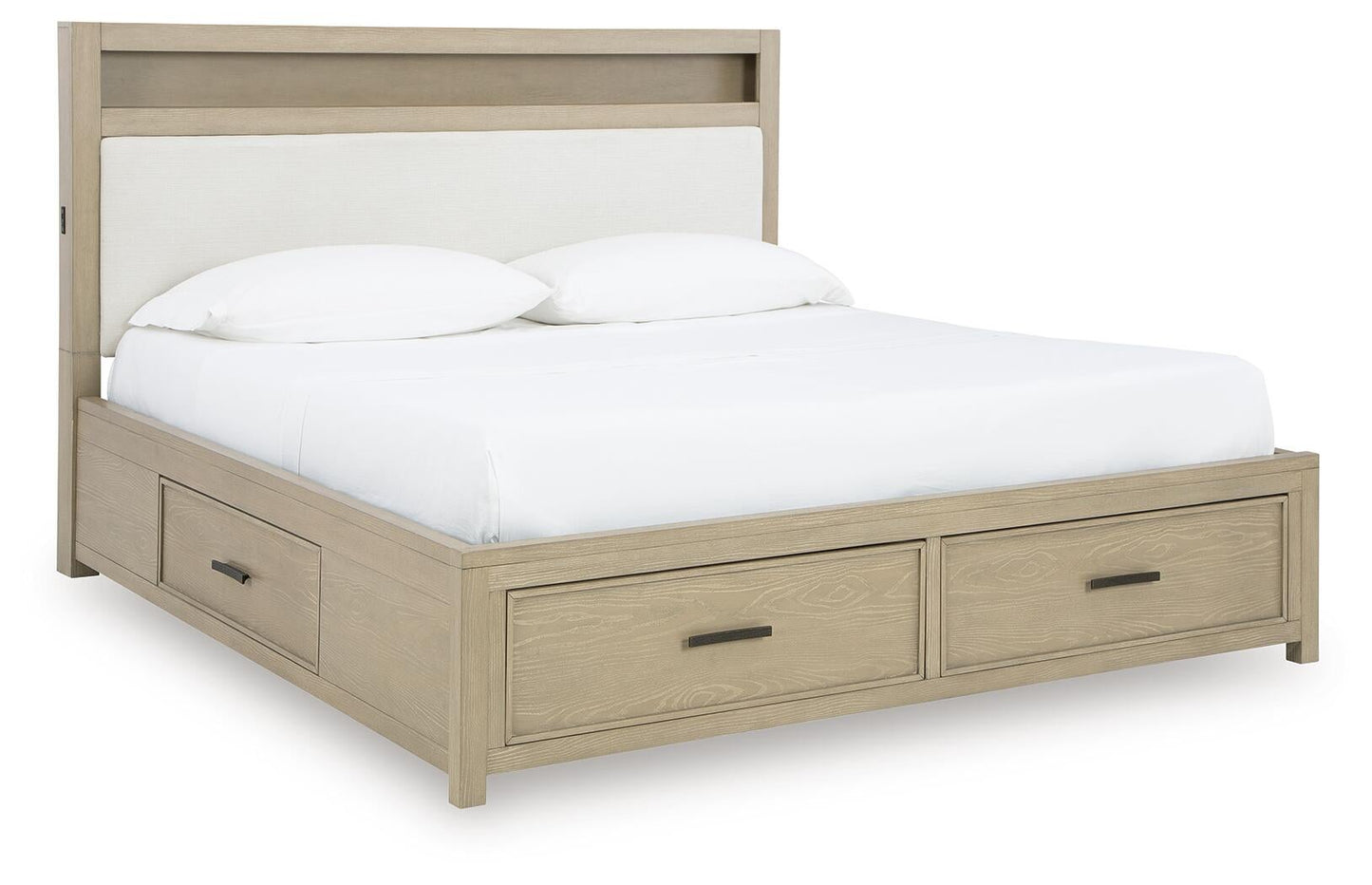 Calmoro California  Bookcase Bed With Mirrored Dresser And Nightstand Signature Design by Ashley®