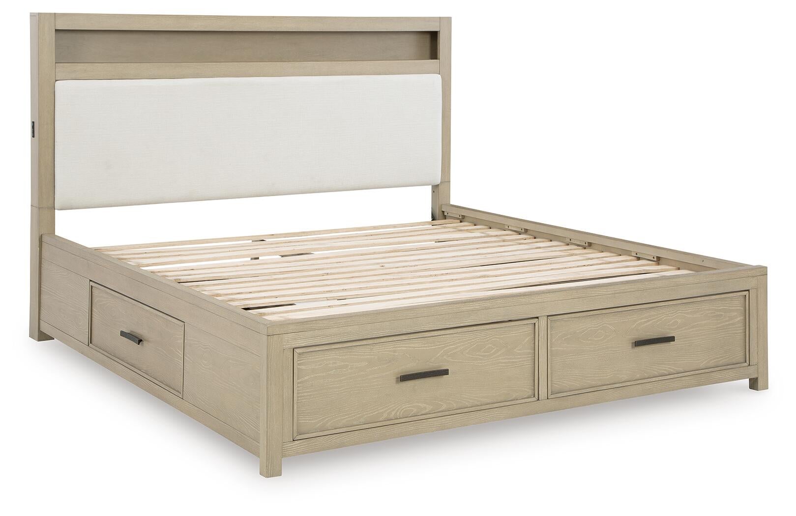 Calmoro California  Bookcase Bed With Mirrored Dresser And Nightstand Signature Design by Ashley®