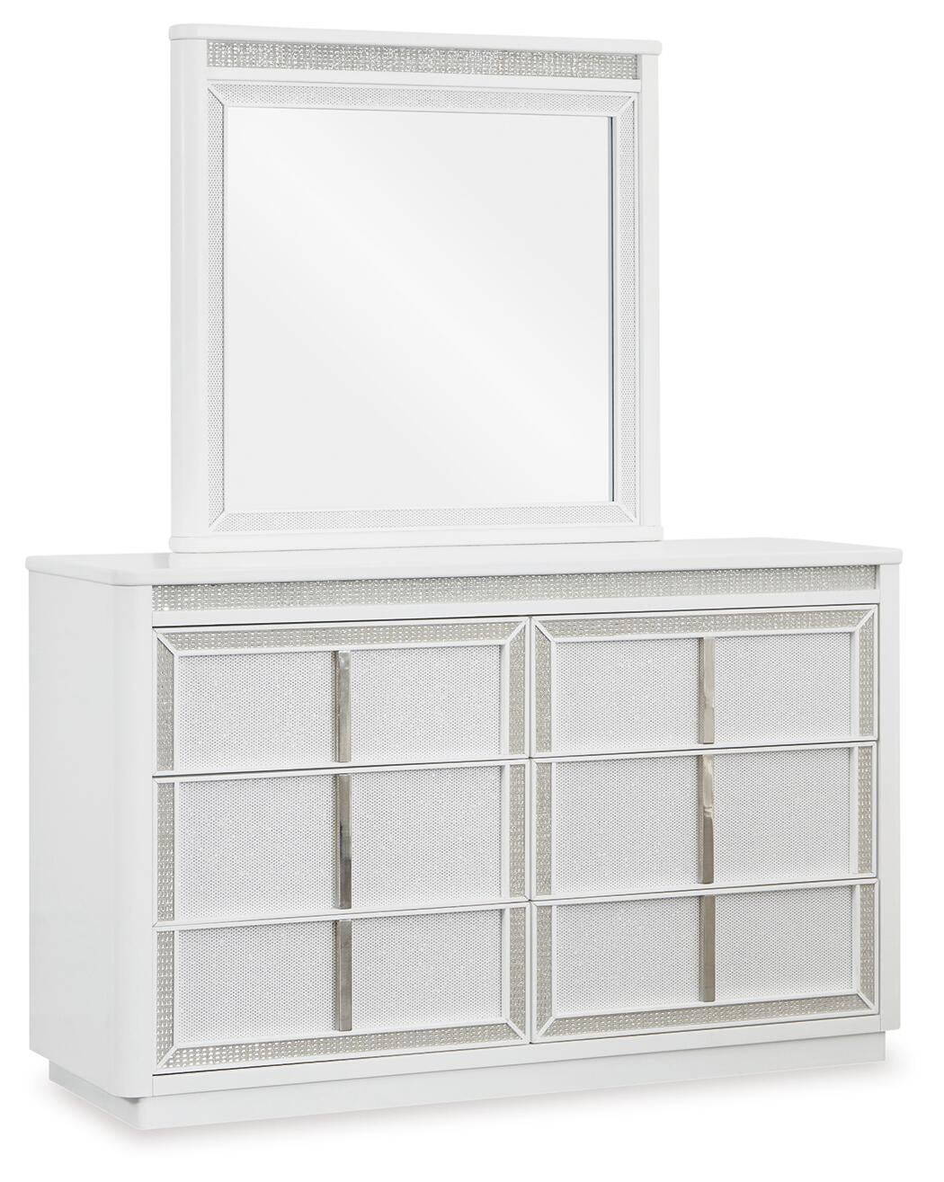 Chalanna  Upholstered Storage Bed, Dresser, Mirror And Nightstand Signature Design by Ashley®
