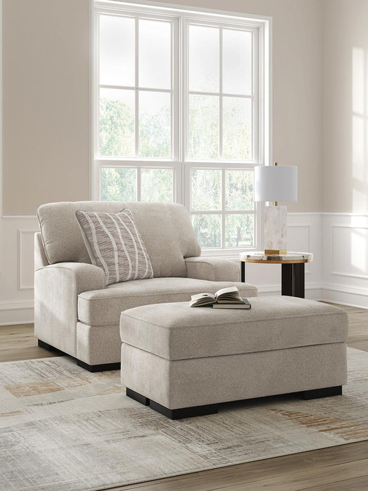 High Profile Chair and Ottoman Benchcraft®