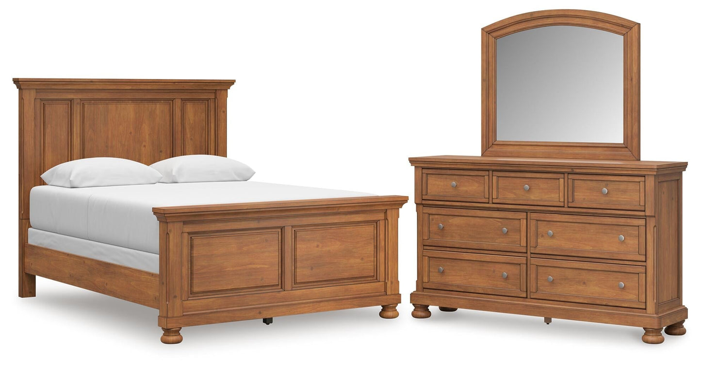 Vandenmore  Panel Bed With Mirrored Dresser Signature Design by Ashley®