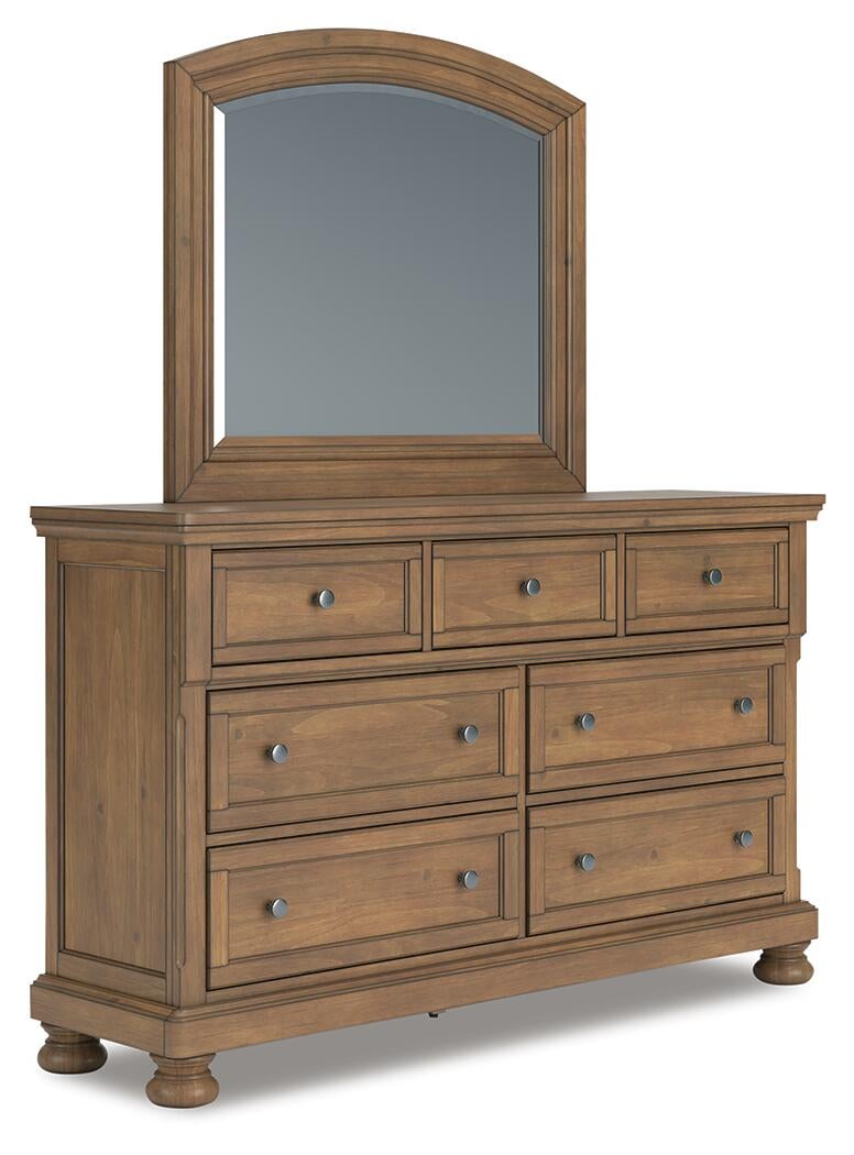 Vandenmore  Panel Bed With Mirrored Dresser Signature Design by Ashley®