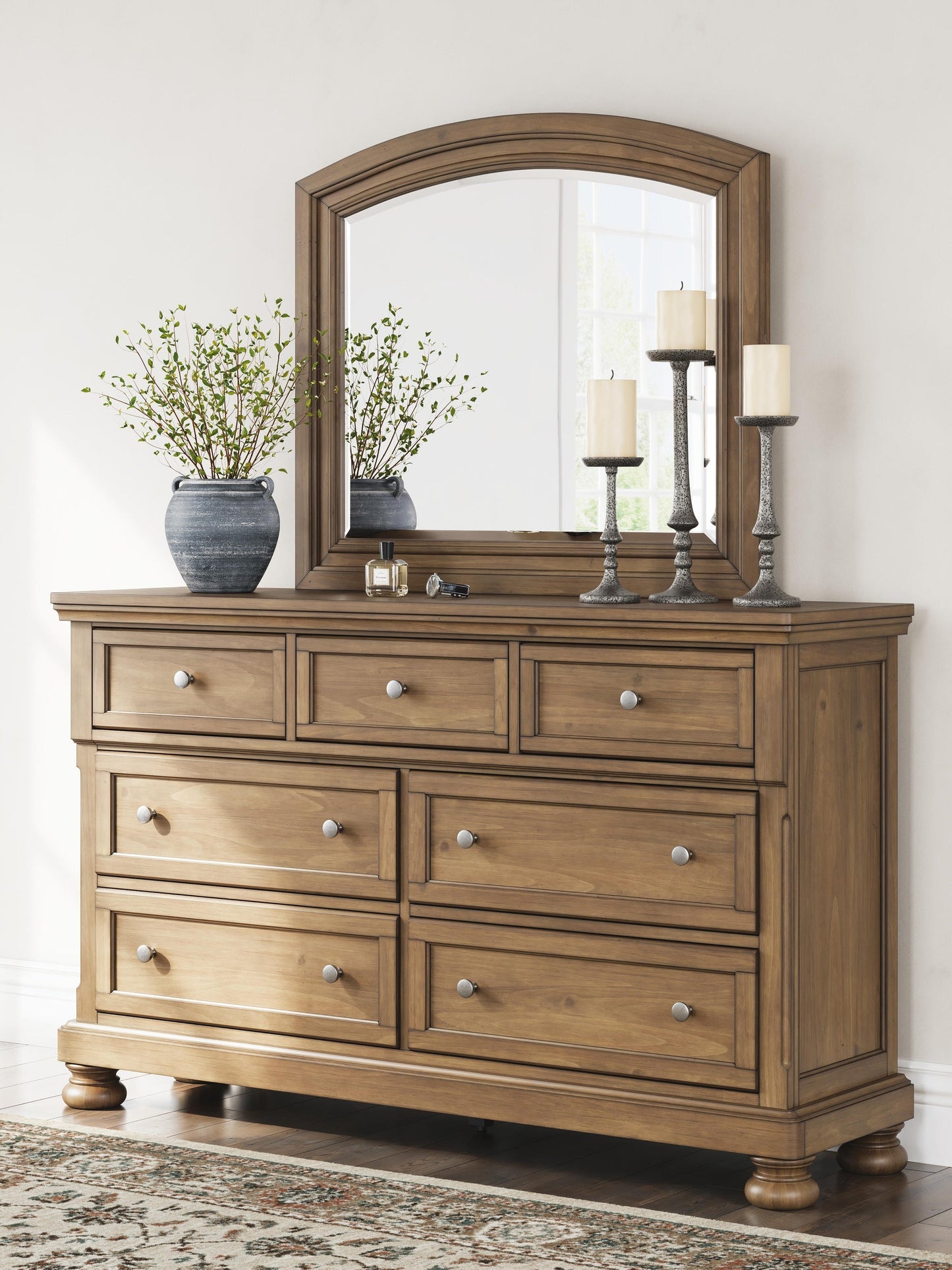 Vandenmore  Panel Bed With Mirrored Dresser Signature Design by Ashley®