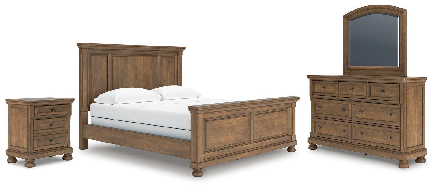 Vandenmore California  Panel Bed With Mirrored Dresser And Nightstand Signature Design by Ashley®