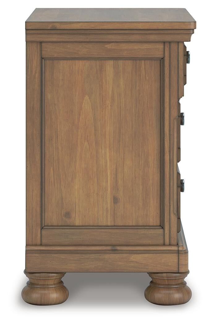 Vandenmore California  Panel Bed With Mirrored Dresser And Nightstand Signature Design by Ashley®