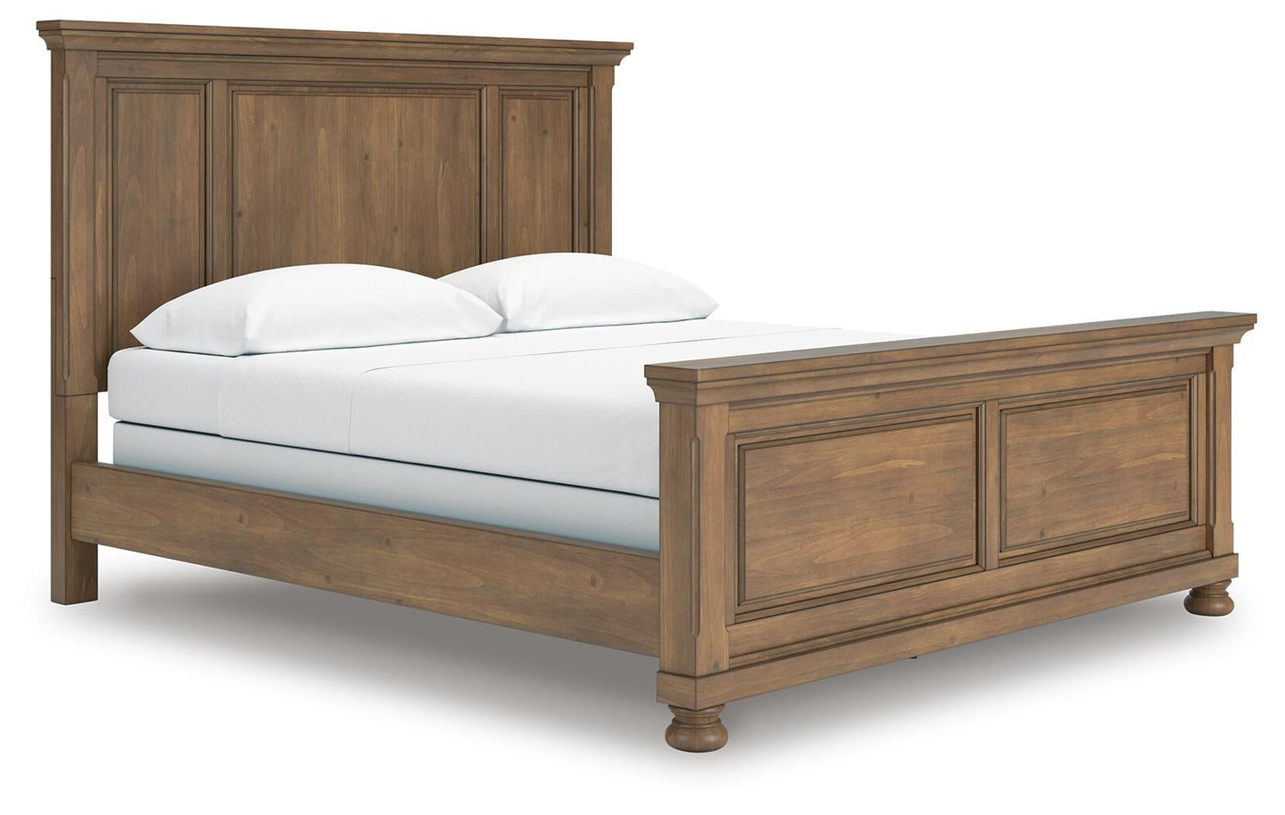 Vandenmore California  Panel Bed With Mirrored Dresser